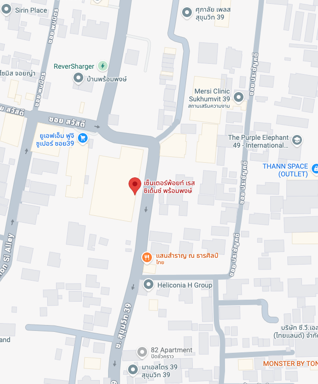 แผนที่ตั้งโครงการ Centre Point Residence Phromphong